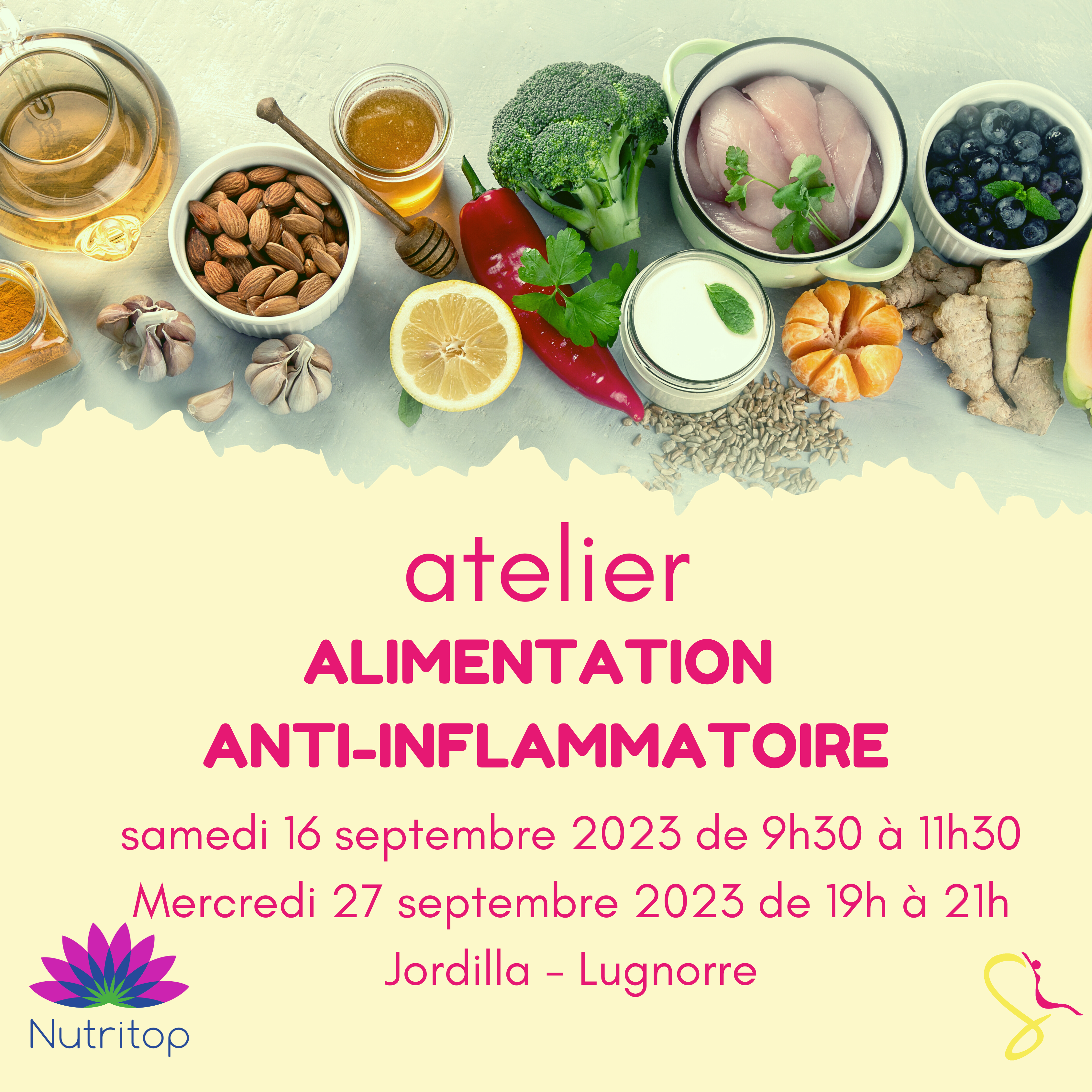 Atelier nutritop 09.23 alimentation antiinflammatoire